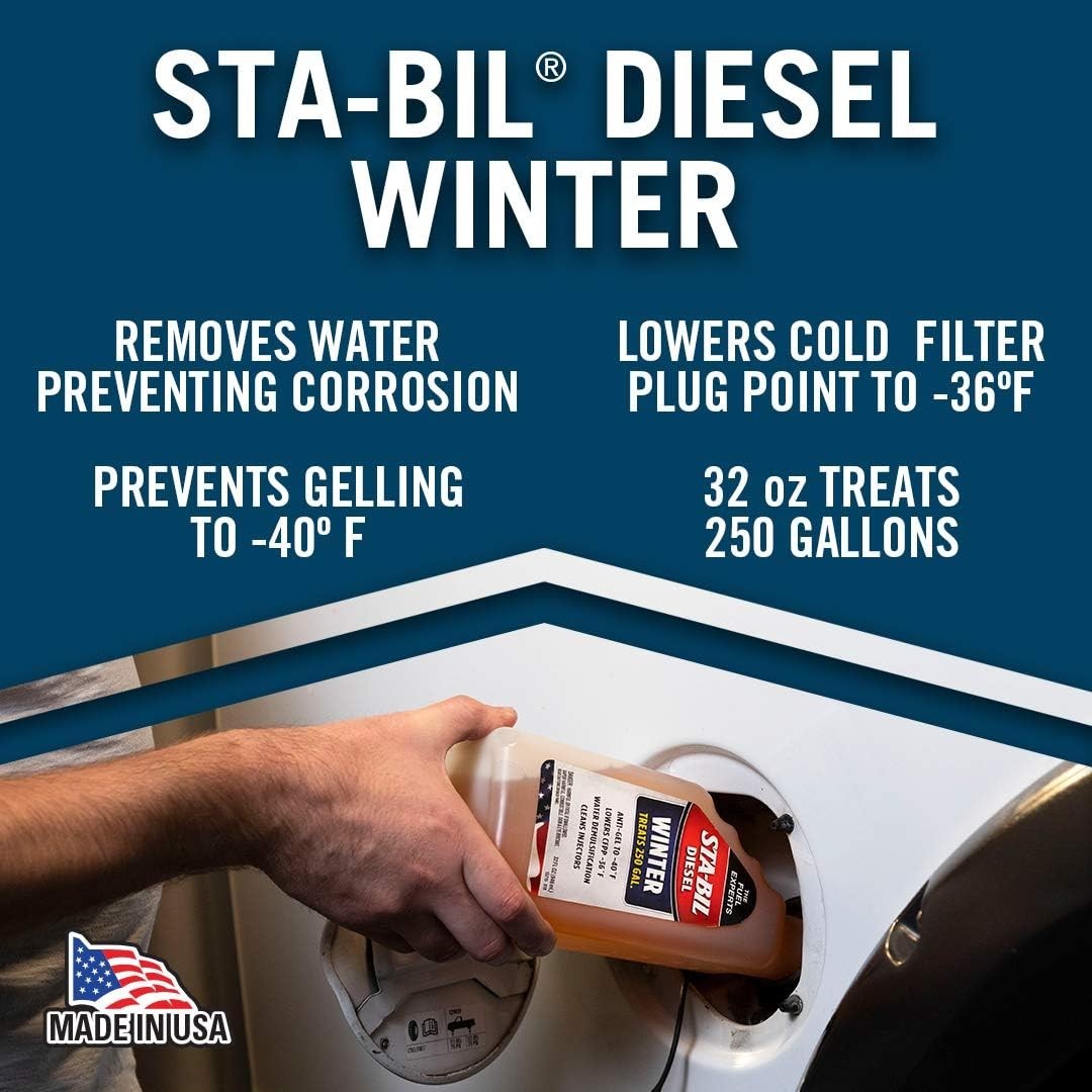 Sta-Bil Diesel Winter Anti-Gel 20 fl. oz. - Protects Fuel Systems to -40°F