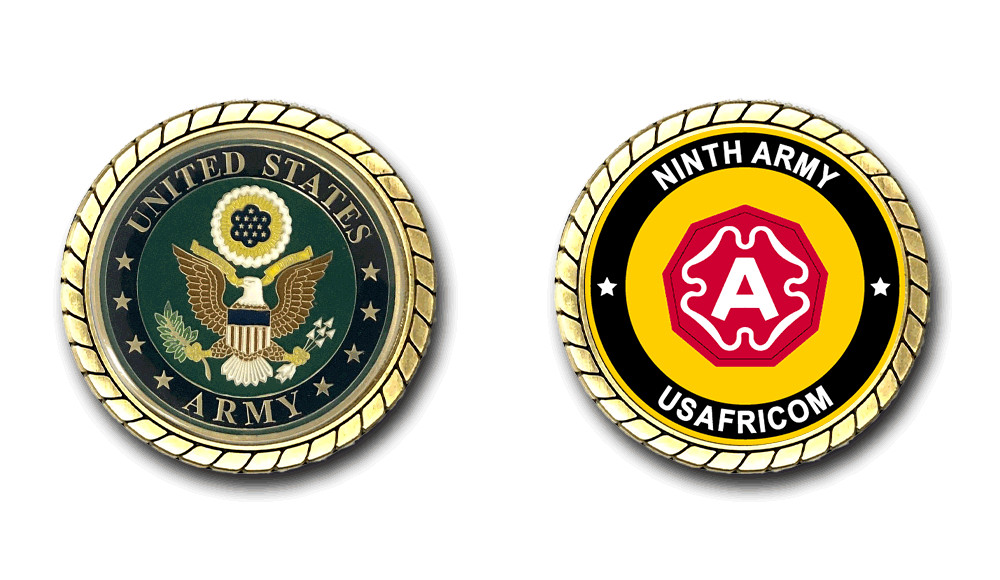 US Army Ninth Army Challenge Coin Officially Licensed