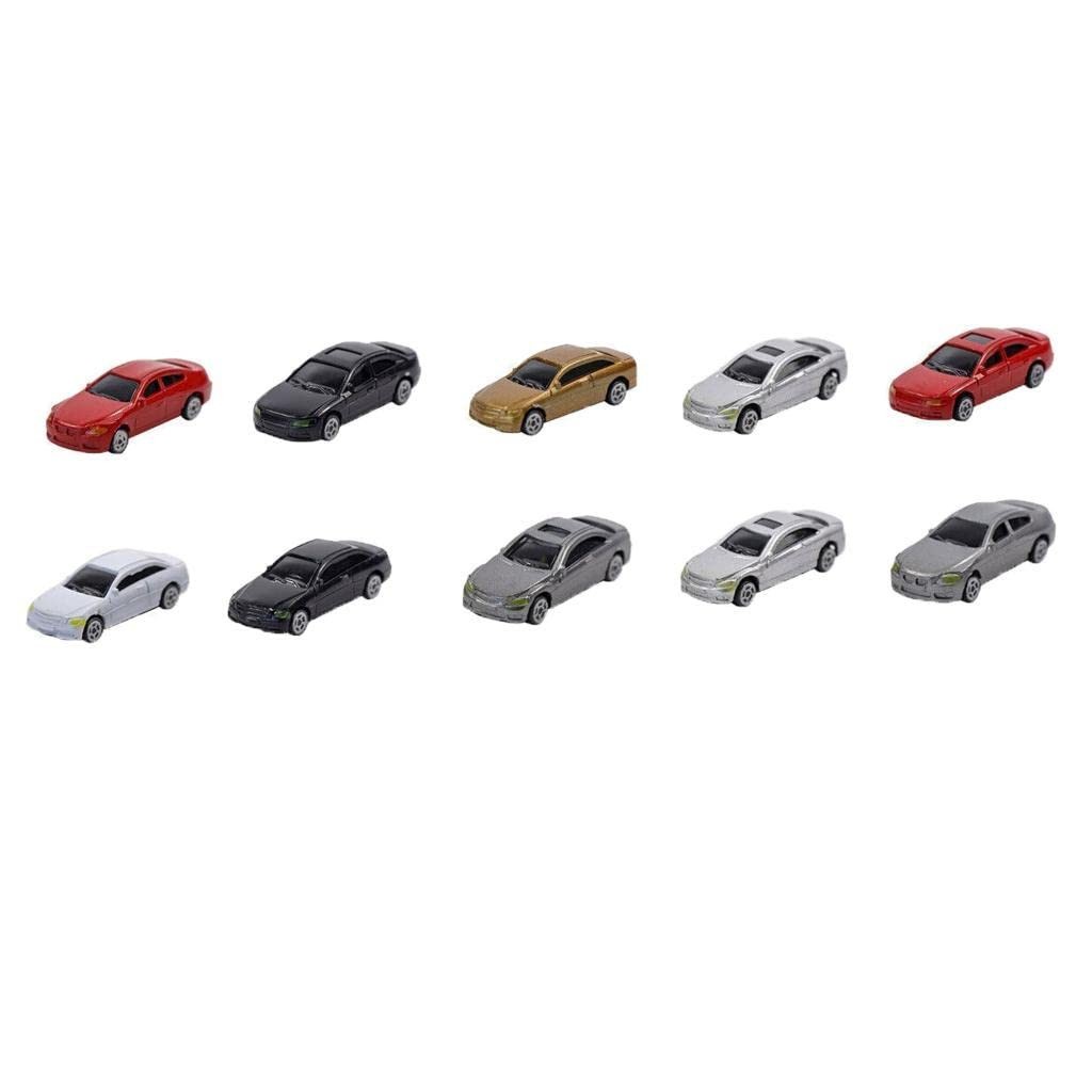 10 PCS HO Scale Model Vehicle Car 187 Architecture Train Scenery Diorama