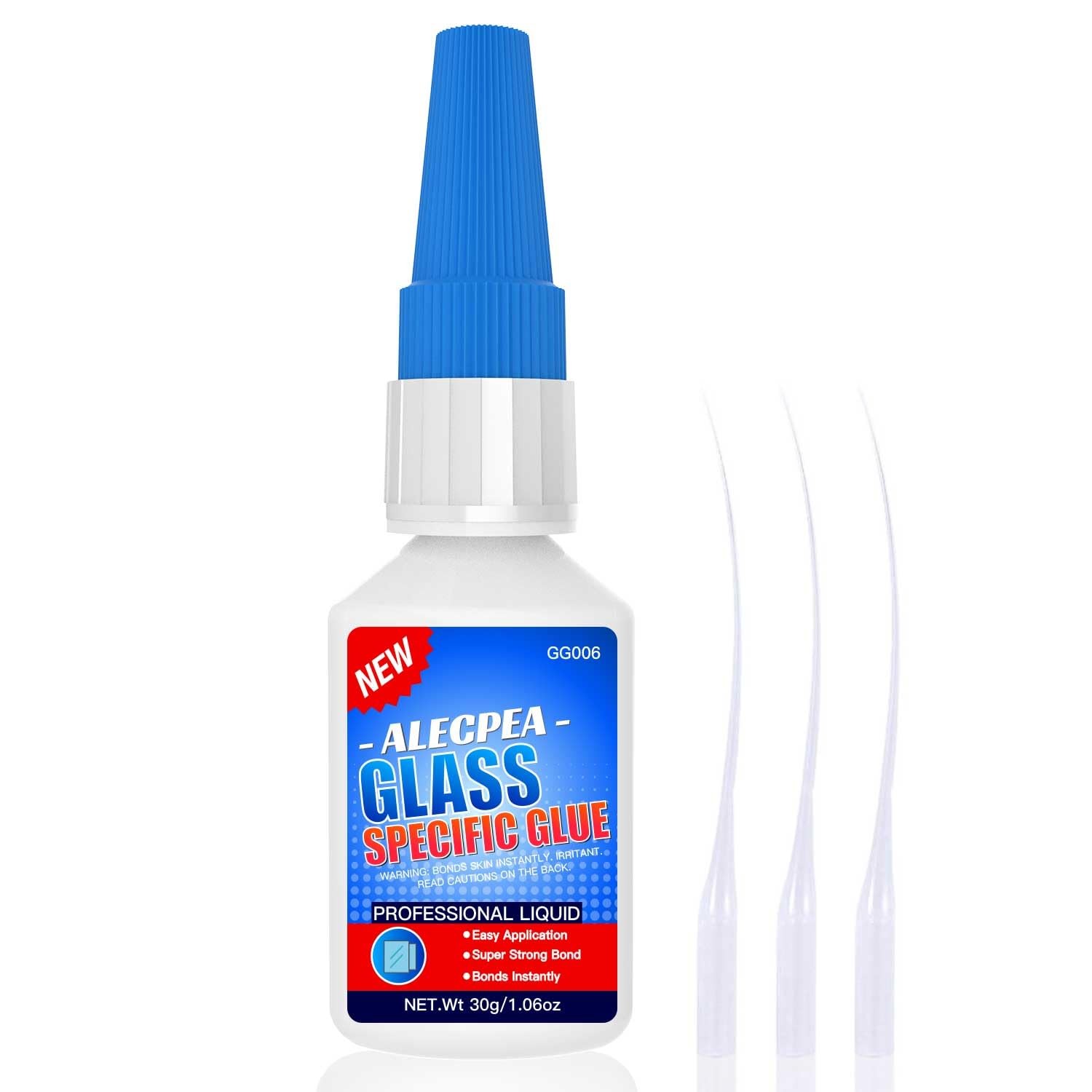30g Glass Glue  Crystal Clear Invisible Adhesive for Glass Repair, Jewelry & ...