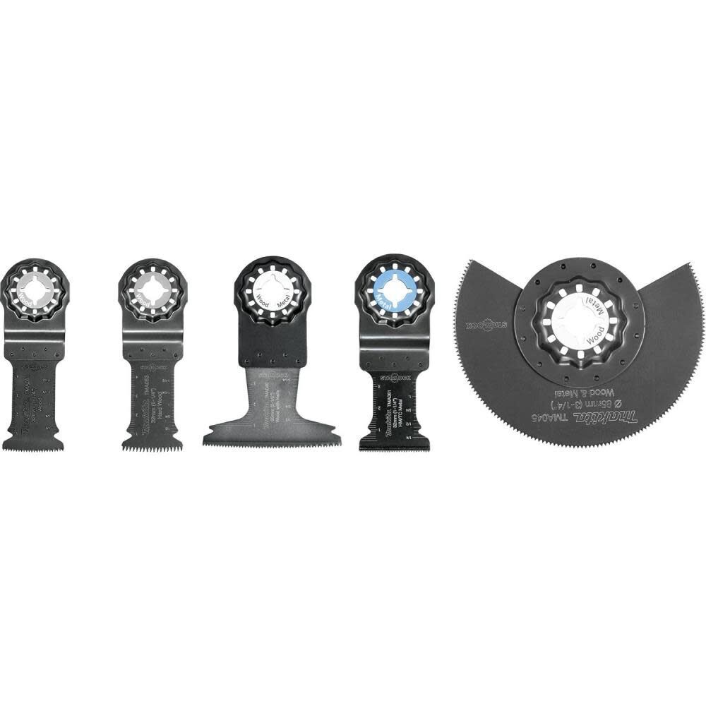 Makita 5 Pc Starlock Oscillating Blade Set