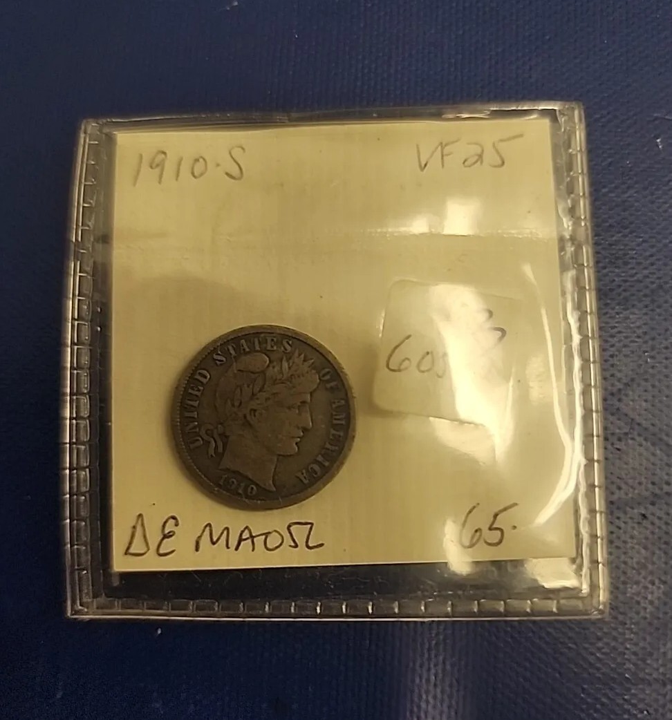 1910 S BARBER DIME. Fast Shipping!