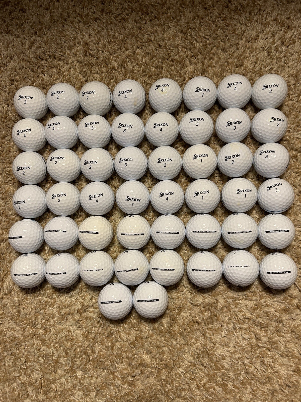 50 Mint Srixon Qstartour Golf balls
