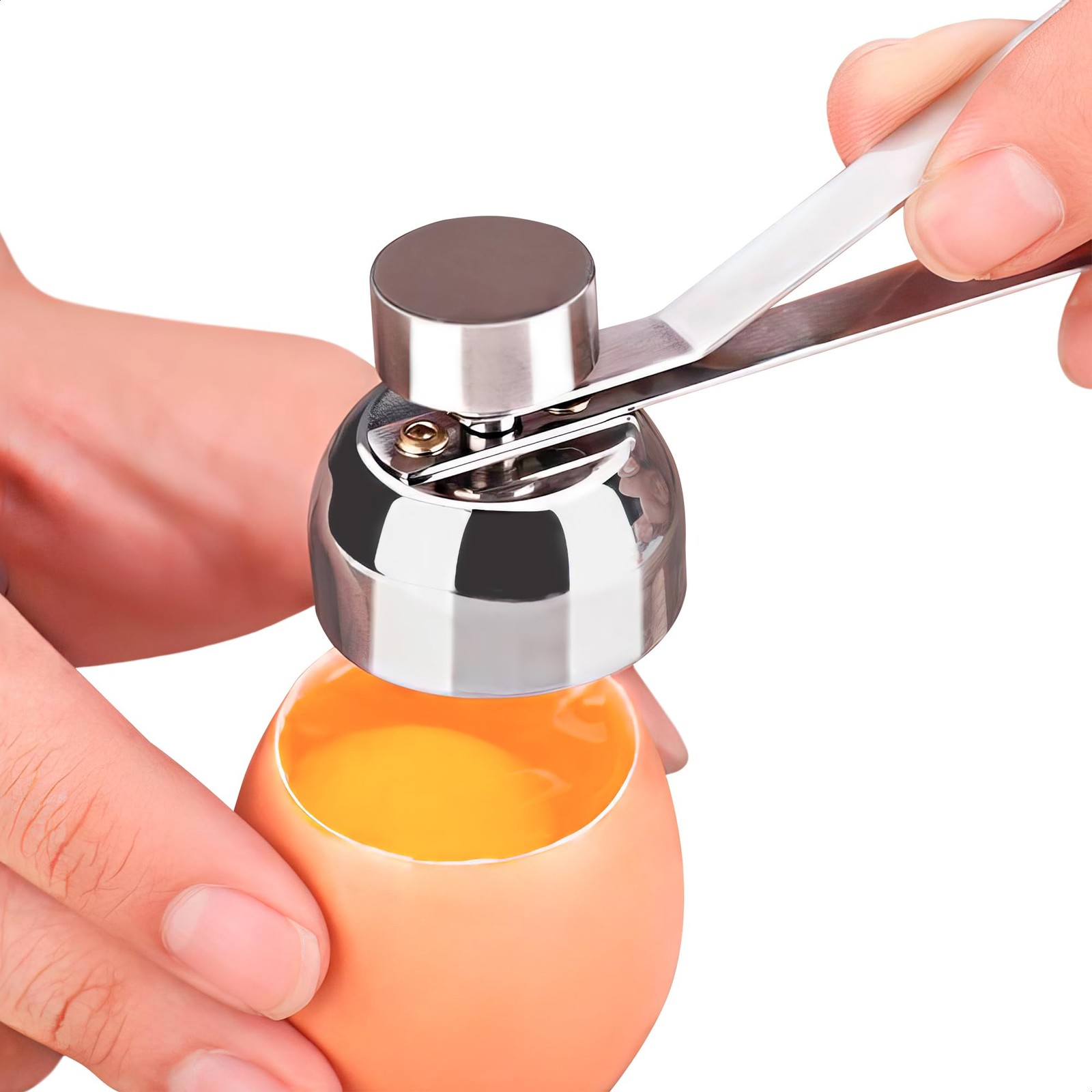 Herramienta para romper huevos crudos y abrir cáscaras huevos pasados ​​por agua