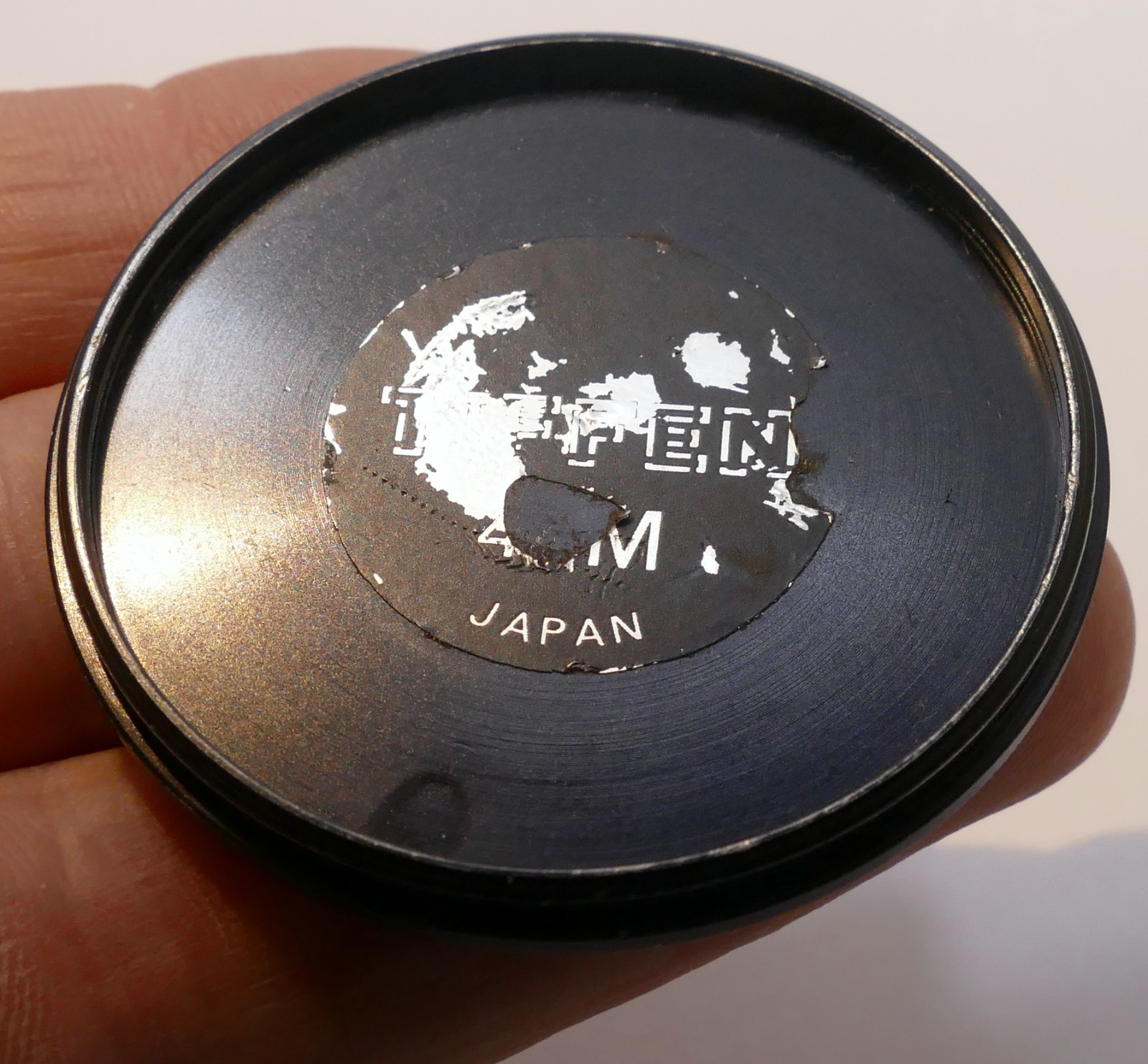 49mm Lens Front Cap for stacking, metal, screw in type