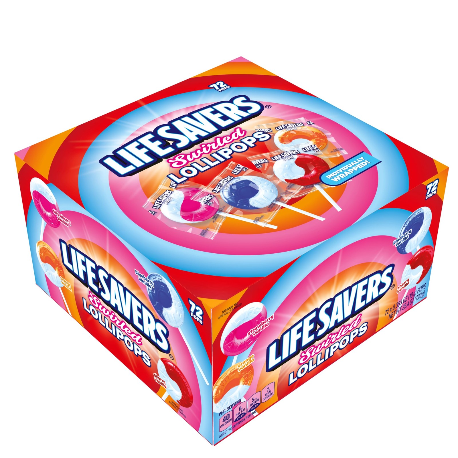LIFE SAVERS® Swirl Lollipops - Bulk Box of LIFE SAVERS® Lollipops Individuall...