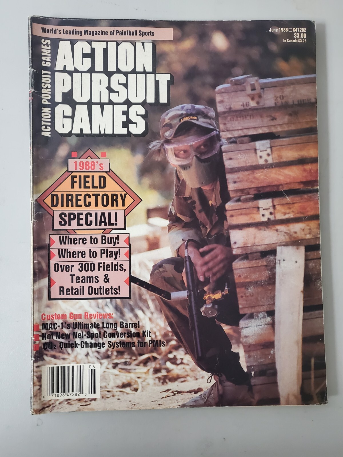 APG Paintball Magazine June 1988 Priced to sell Action Pursuit Games VERY RARE