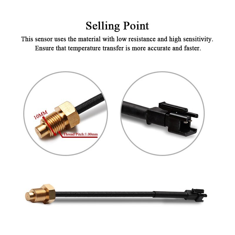 KAMIN motorcycle front dash panel Water Temperature Tester add thermometer Meter
