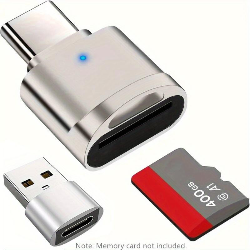 2 Pack Type C SD TF Card Reader Memory Card Adapter USB C to USB