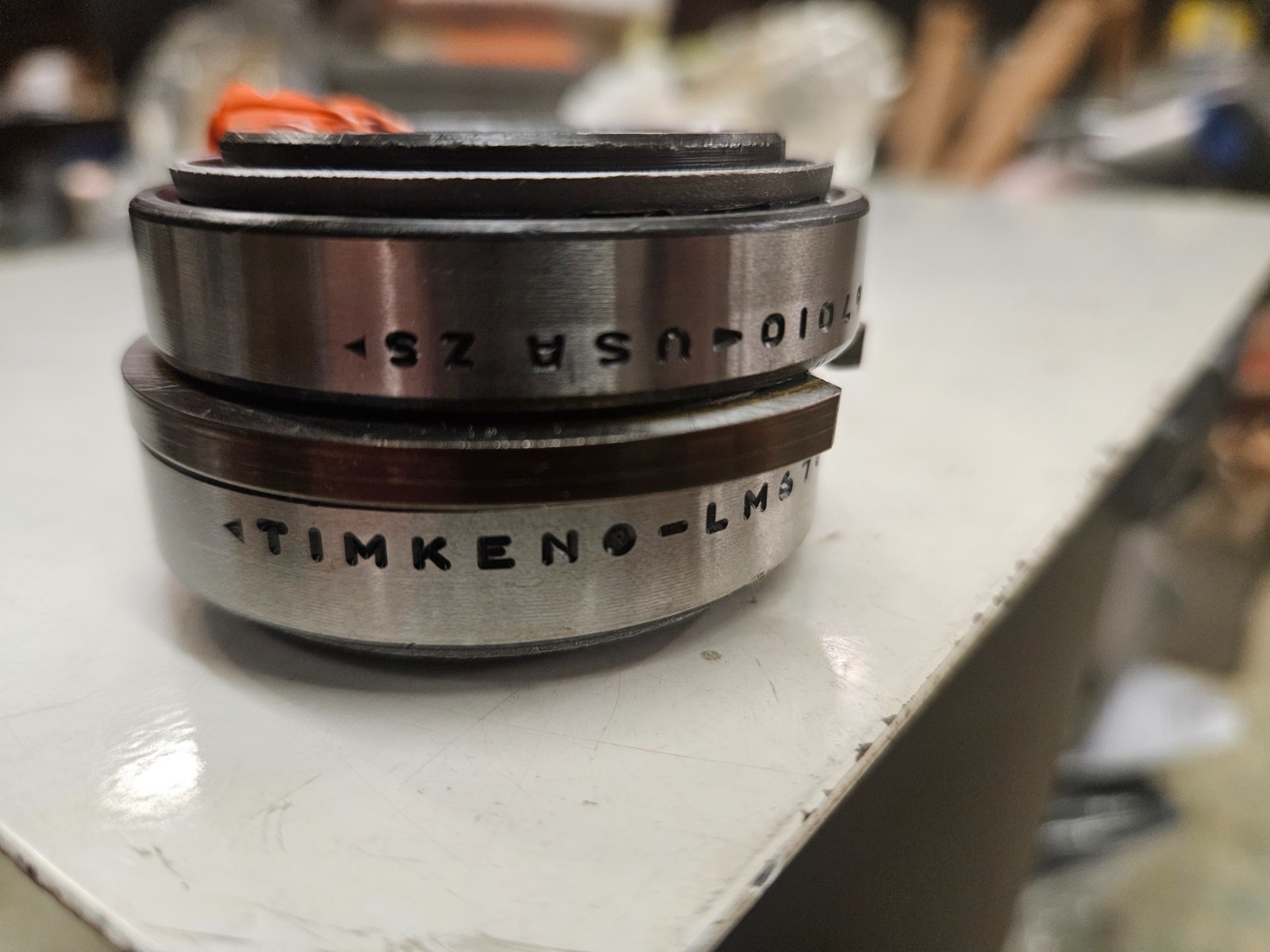 TIMKEN KIT#9028, USA MADE, LEFT BEARING SET WITH SPACER, NOS, SHOVEL-EVO LM67010