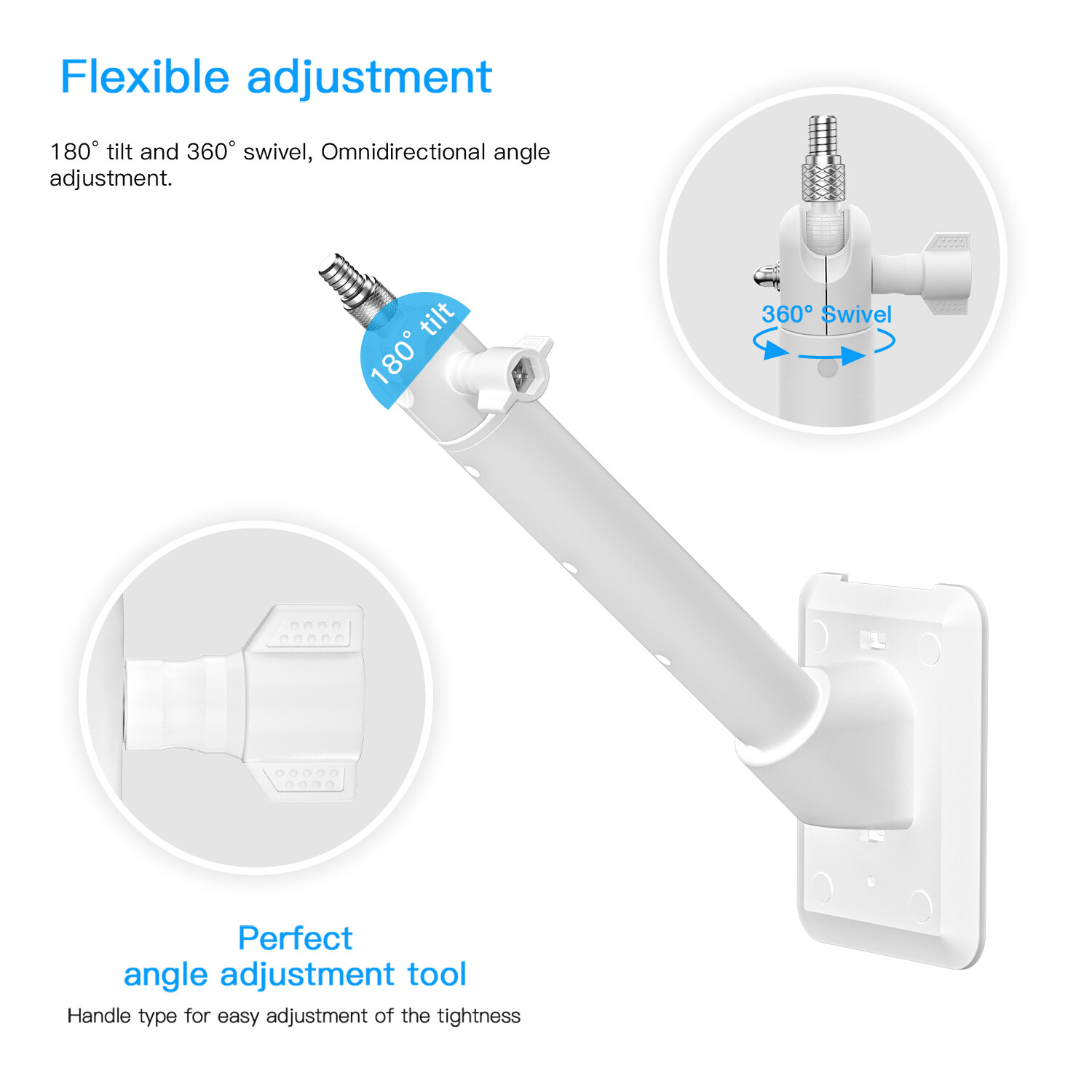 Wall Mount for Ring Solar Panel,Arlo Solar Panel,Eufy /Wasserstein Super Solar