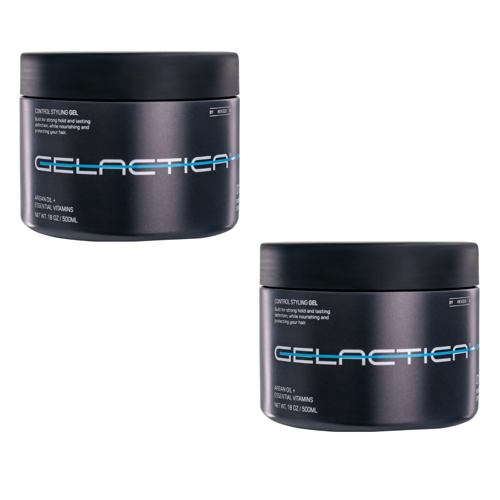 2x GeLactica Styling Hair Gel For Men MAX CONTROL Arctic Scent Water Base 16.8oz