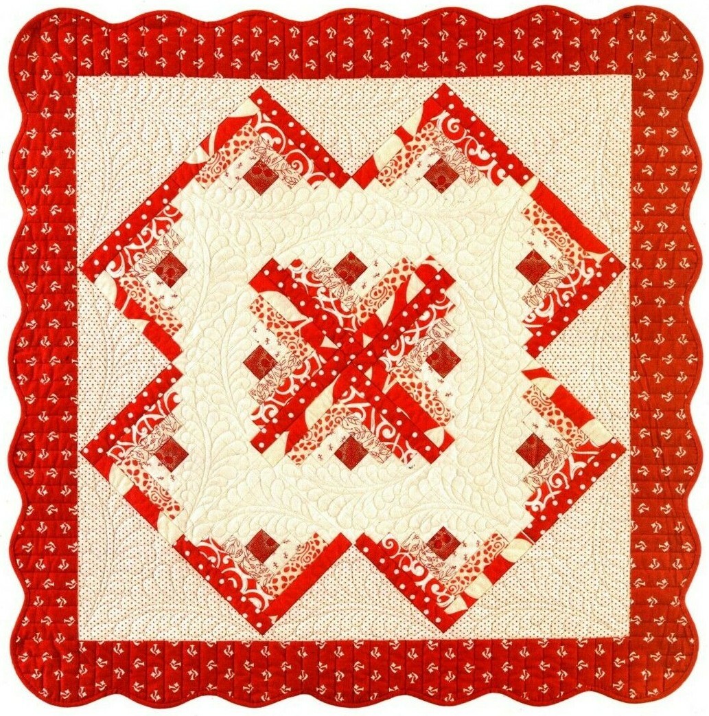 Concentric Squares Quilt Pattern Pieced MF