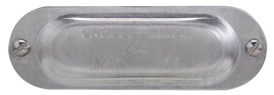 Crouse-Hinds 690, Rigid Conduit Body Cover, 2 Sht Al Mark 9 Cvr, 5 PC