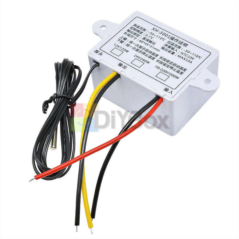 XH-W3001 Digital LED Temperature Controller Thermostat Control Switch AC110-220V