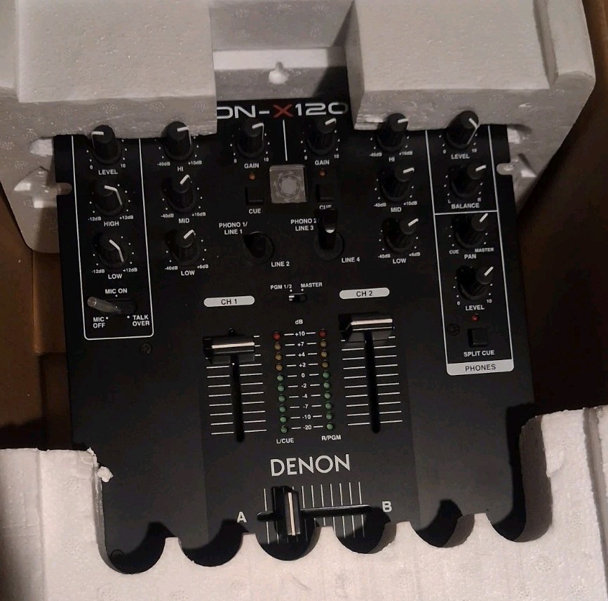 Denon DN-X120 2 Channel Professional Compact DJ Mixer