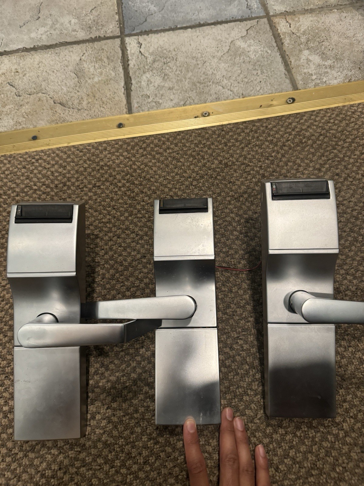 LOT OF 3 ONITY HT24 CT20 Hotel Door Lock Magstripe Card  AS-IS UNTESTED