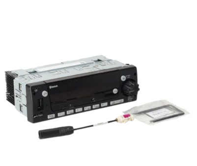 PanaPacific PP107217 DEA710 Truck Radio, AM/FM/WB/USB/Bluetooth Amber Backlight