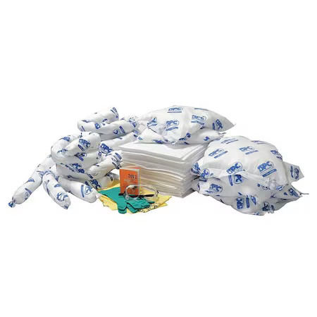 Brady Sc-Cabinet-Of Spill Kit Refill, 23 Gal Volume Absorbed Per Kit, Bag, White