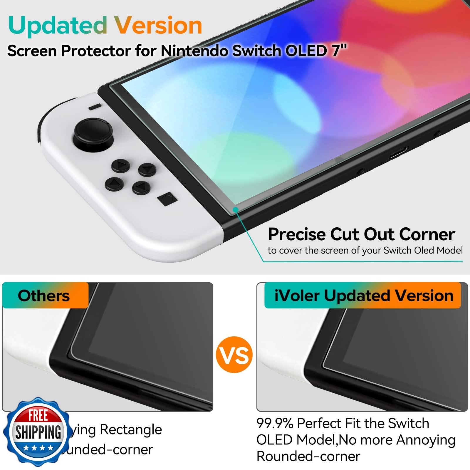 ivoler 4-Pack Tempered Glass Screen Protector Designed for Ninten