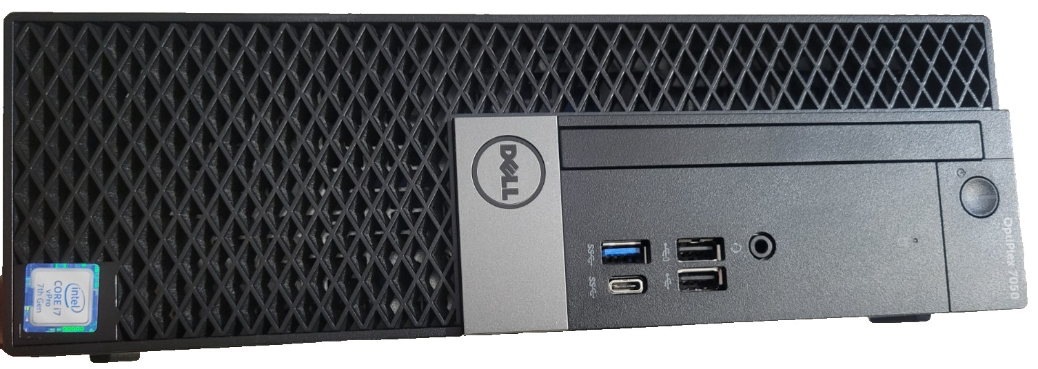 Dell OptiPlex 7050 SFF i7 VPro 7700 @ 3.60GHz 8GB 256GB NVMe+ 1TB HDD Win 11 Pro