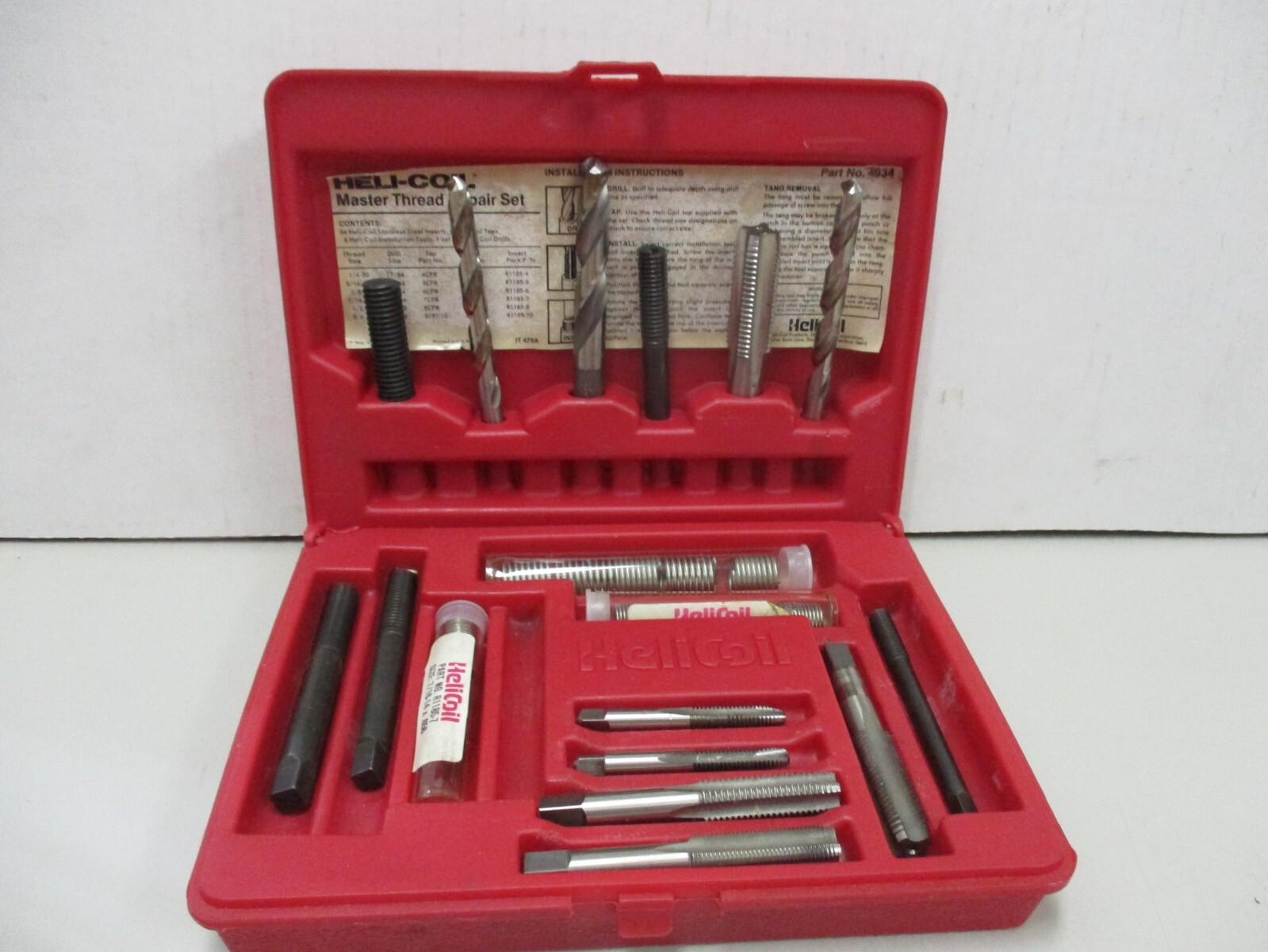 Helicoil No. 4934 Master Thread Repair Set