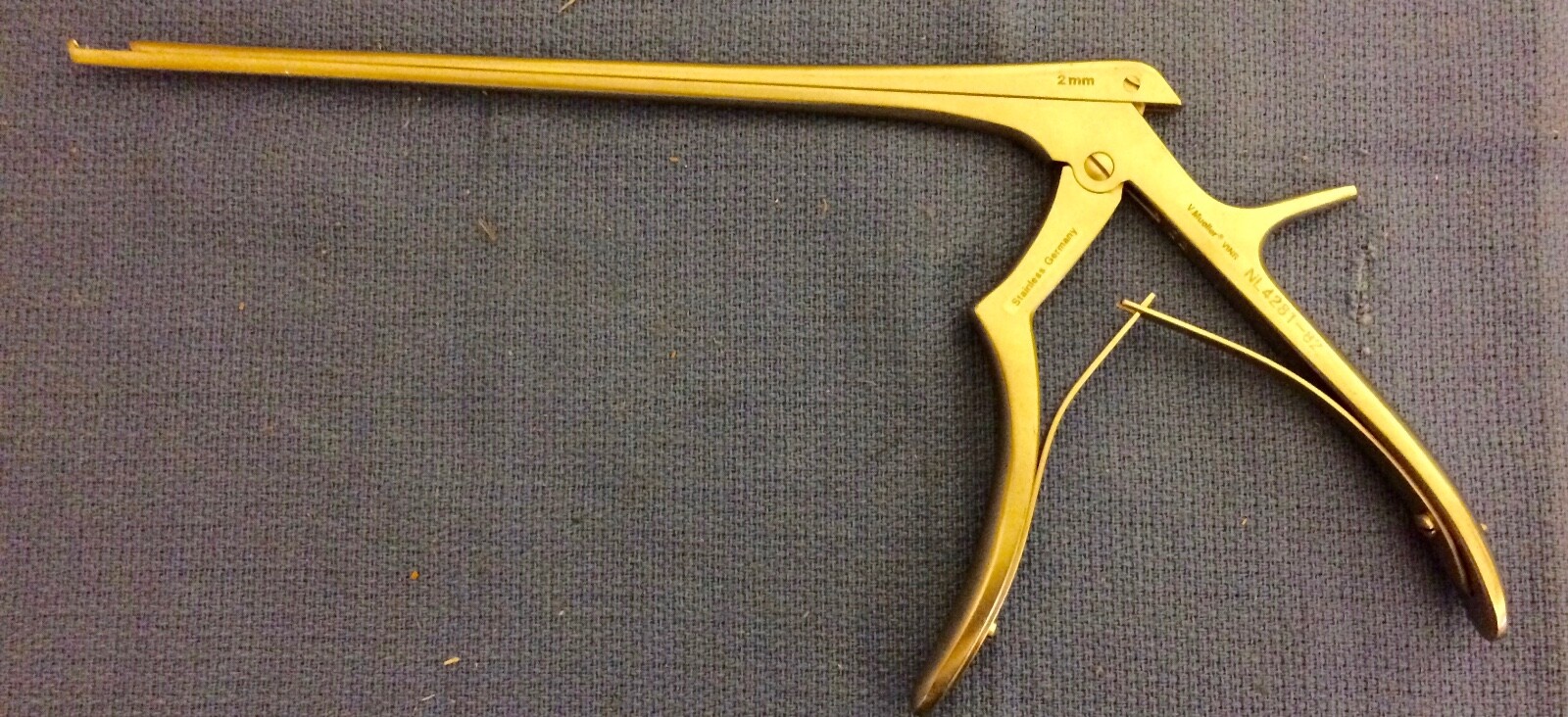 V. Mueller NL4281-82 2mm Kerrison Rongeur.  Used, good condition, guaranteed.