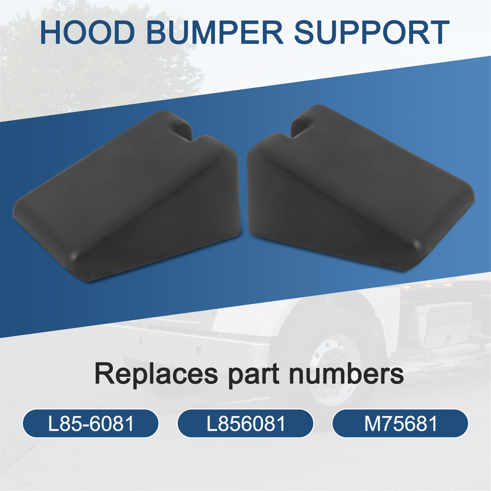 2Pz Hood Bumper Support For Peterbilt 567 579 Kenworth T680 T880 M75681 L85-6081