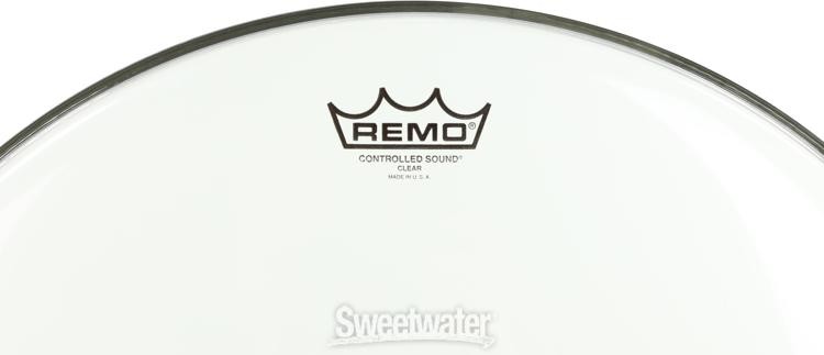 Remo Controlled Sound Clear Drumhead - 20 inch - with Black Dot