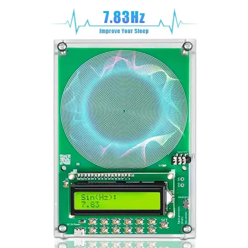 Schumann Resonance 7.83Hz Rife Frequency Generator Healing Therapy Device