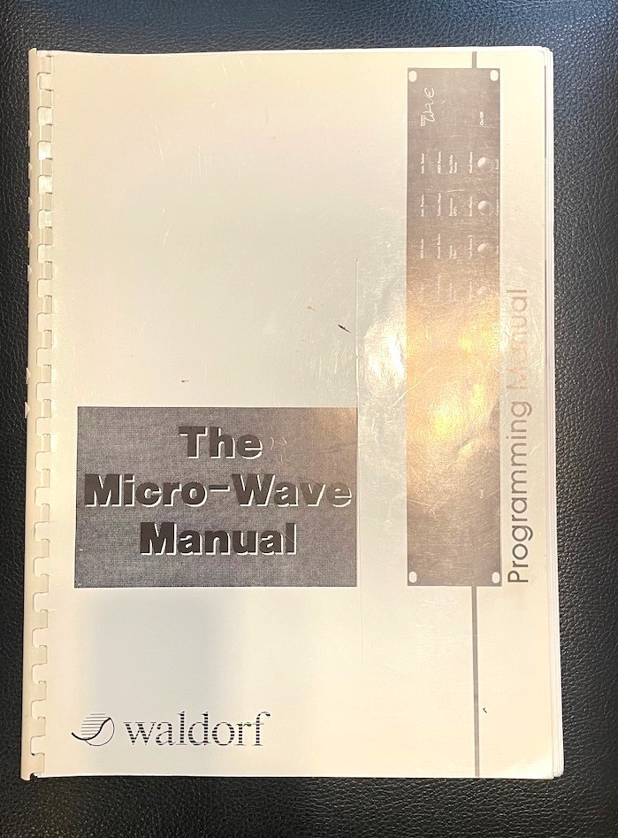 Waldorf Micro-Wave Programming Manual