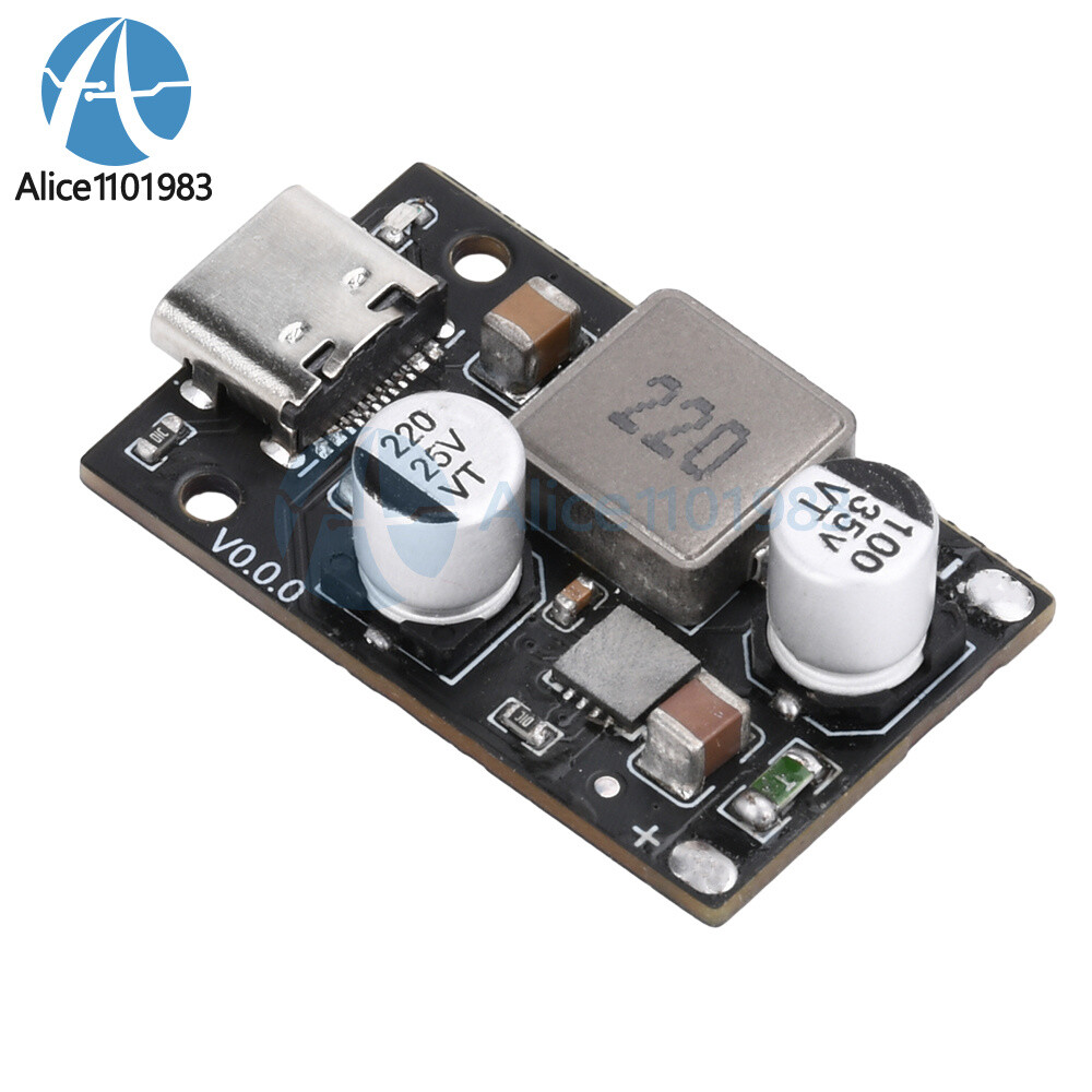Type-C DC8~30V PD65W Fast Charging Module Step-Down Support PD3.1 QC3.0 SCP DIY