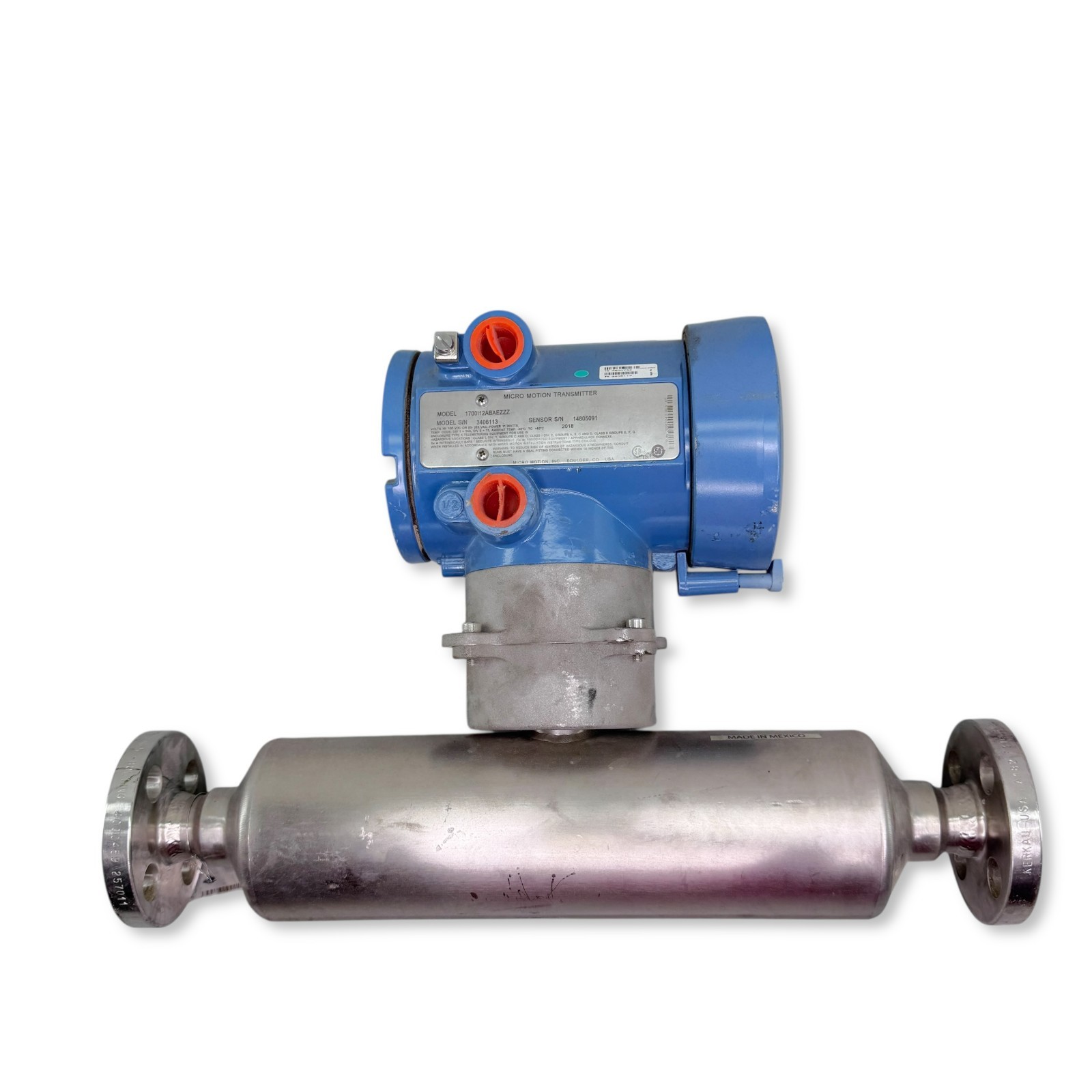 Micro Motion 1700 Transmitter & T050 Mass Flow Sensor Coriolis Meter 2018 Model