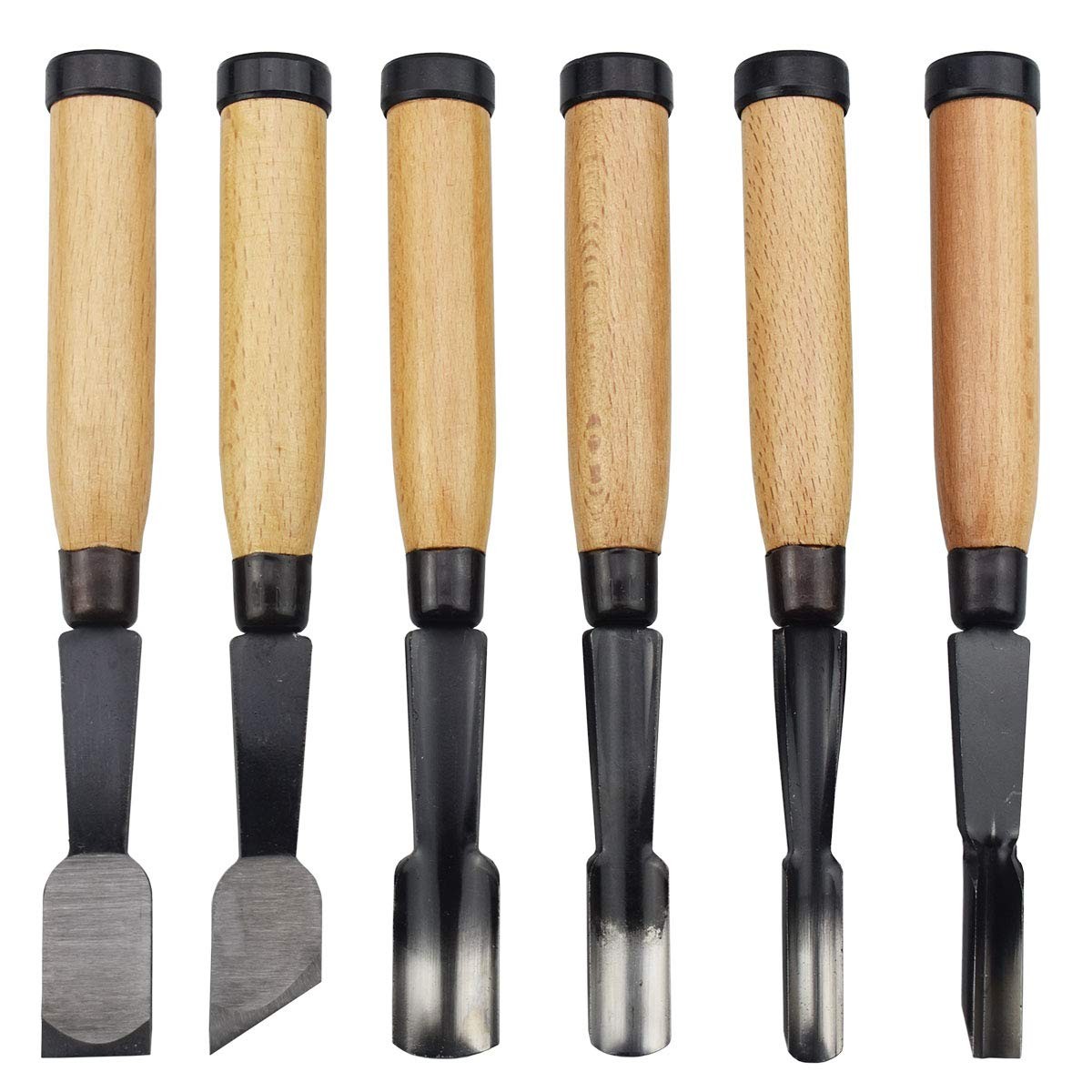 6Pcs Professional Wood Carving Tools, Wood Chisel Knife Set, Carving Tools fo...
