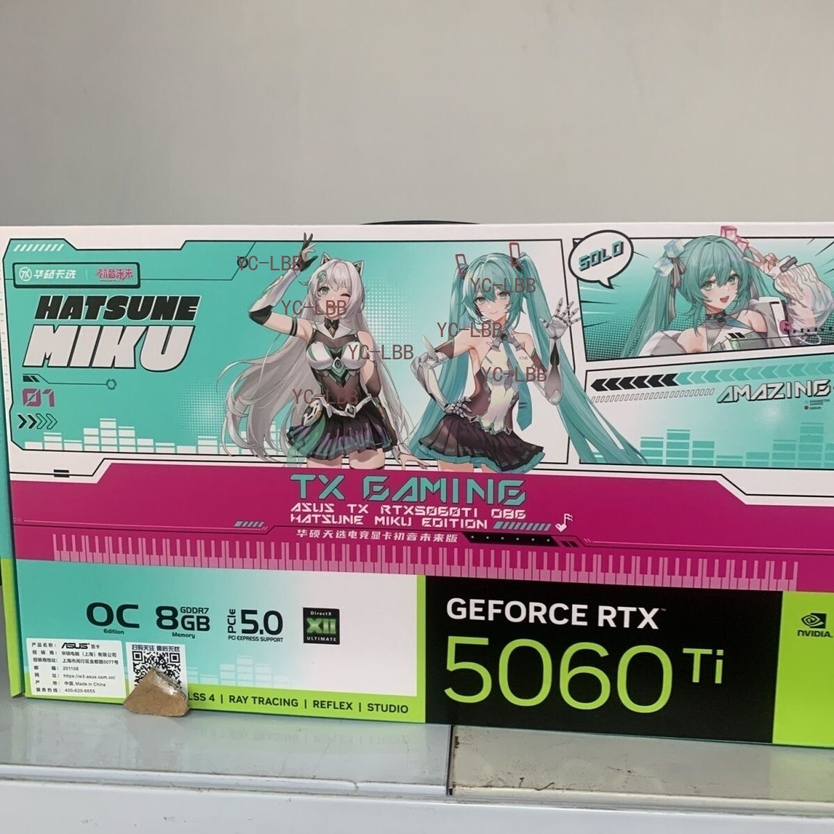 ASUS TUF TX-RTX 5060 TI O8G Graphics Card Hatsune Miku Edition Gaming 2K