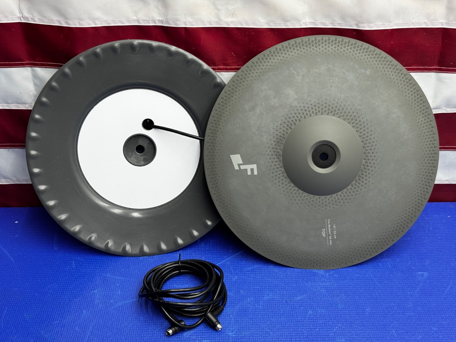 EFNOTE EFD-H14 14" Electronic Hi Hat Cymbal Pad Top Bottom and 6 Pin Cable