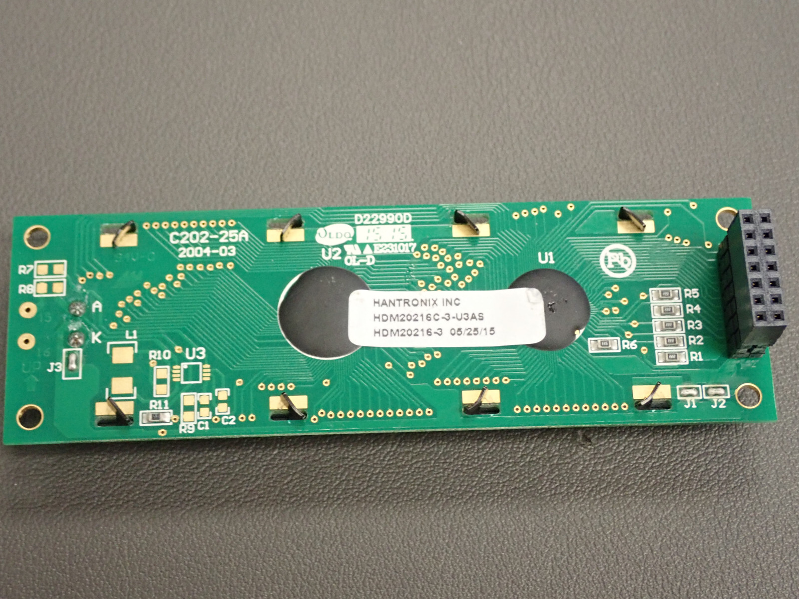 FDB Display Lcd W / Connector 12-0551-0001 / HDM20216C-3