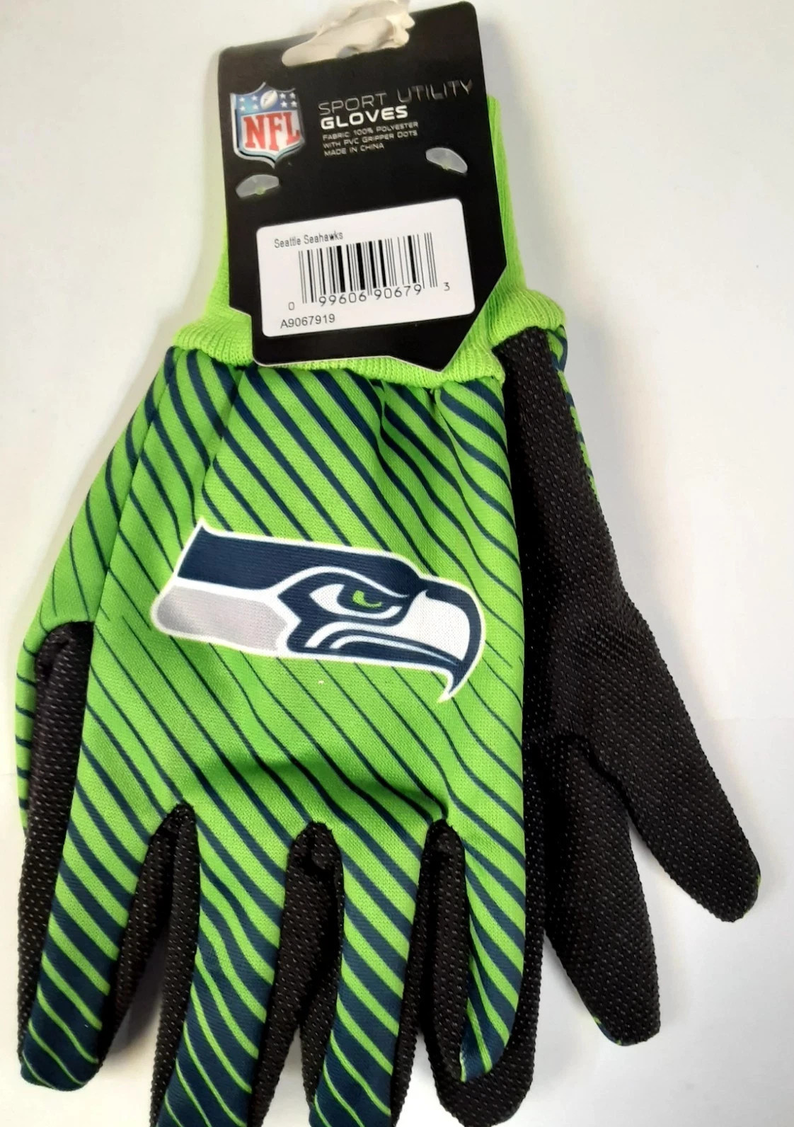 Seattle Seahawks Gloves Sport Utility Stripe Official Logo Win-Craft Adult OSFM