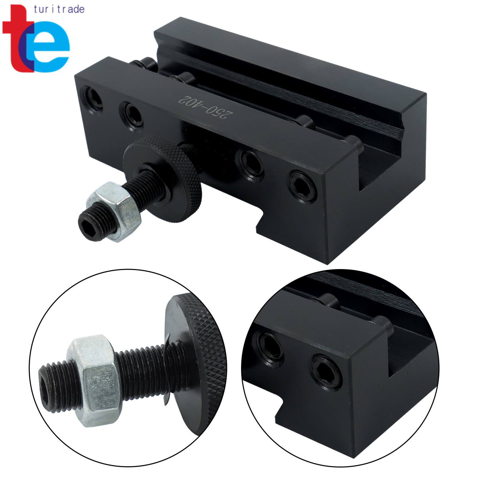 Industrial CA #2 Tool Post 250-402 w/ Quick Change Turning Facing Holder