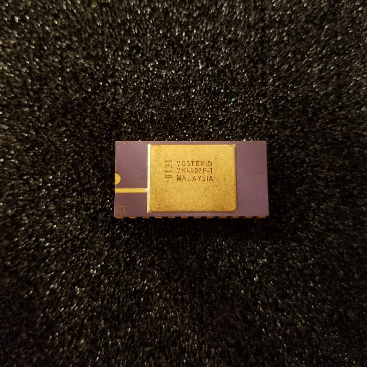 Mostek MK4802P-1 8 x 2k SRAM 24 Pin Gold Ceramic, unused in factory tubes ( 1pc)
