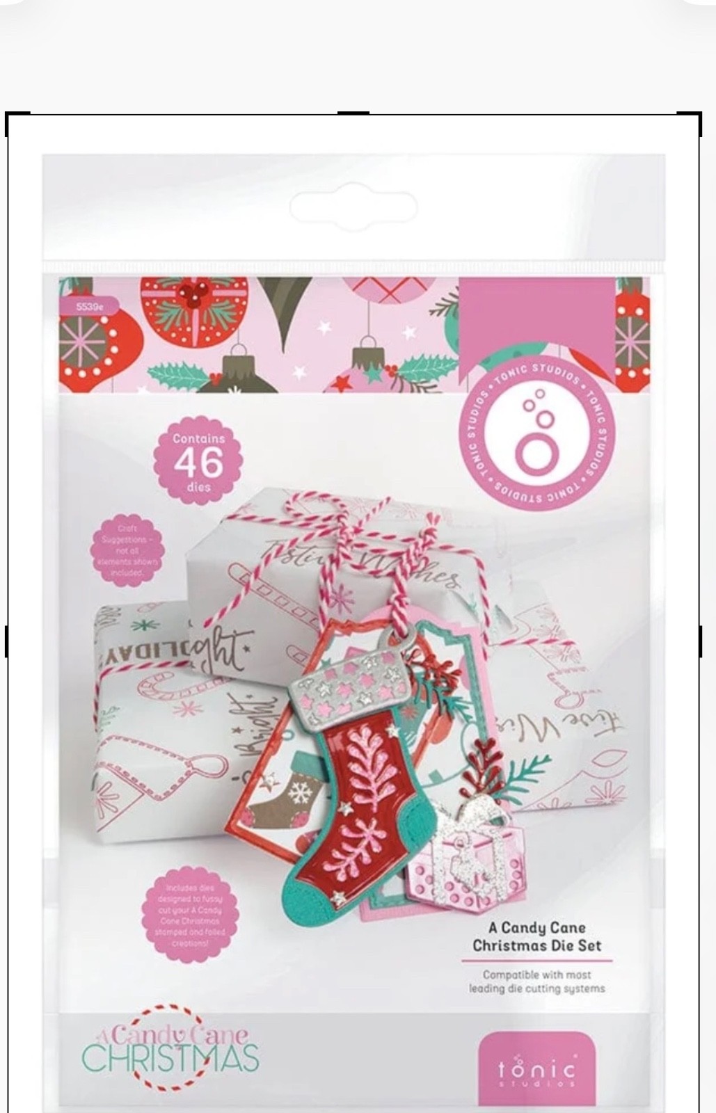 NEW Tonic Studios A CANDY CANE CHRISTMAS Die Set. $33 Retail. Gingerbread, Trees