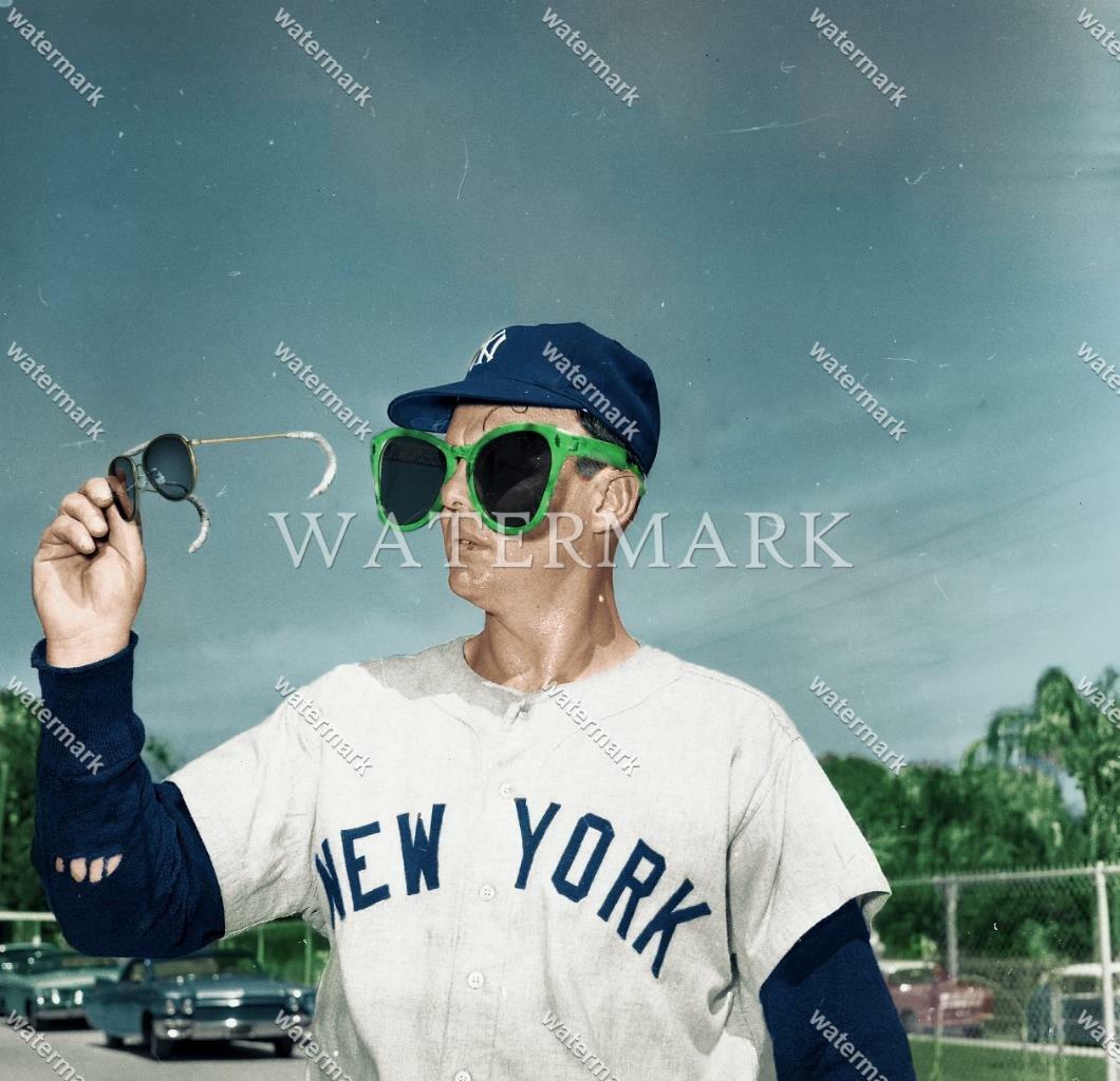 EF704 Ryne Duran NY Yankees Big Glasses 8x10 11x14 16x20 Colorized Photo