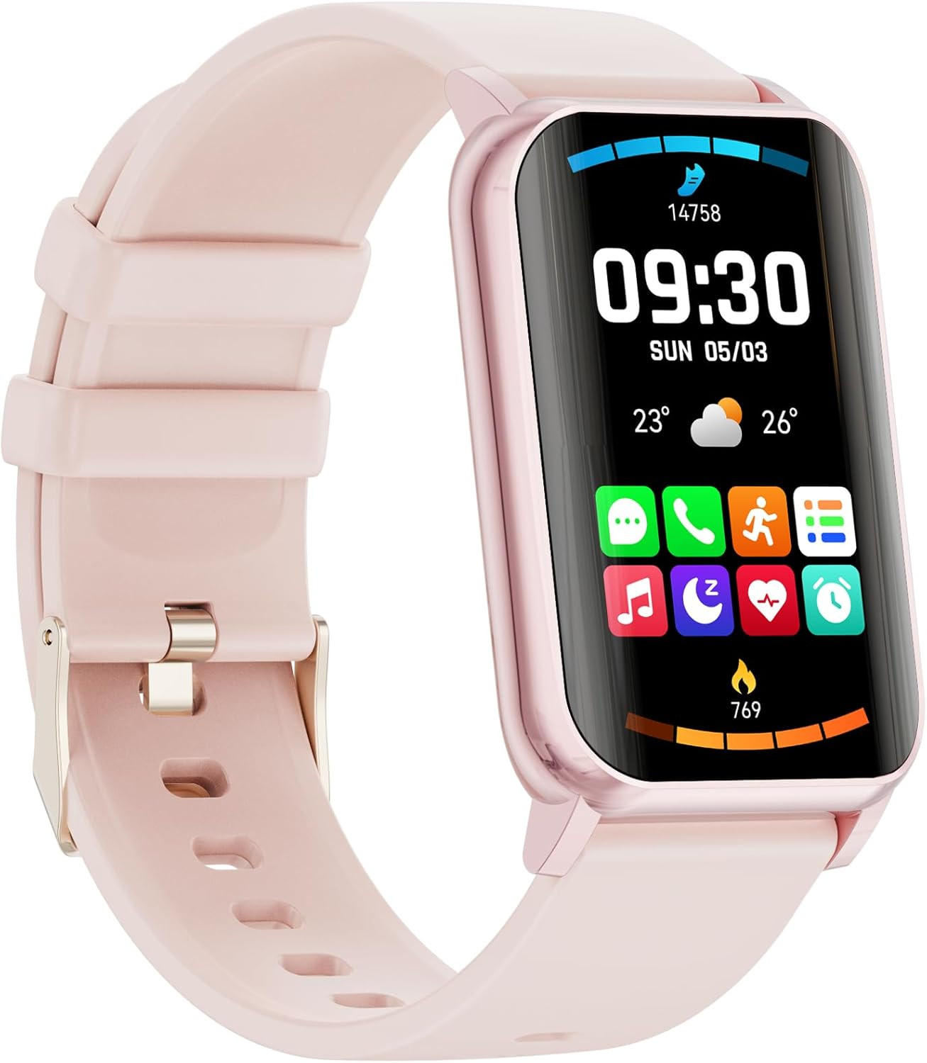 Smart Watch for Men Women (Answer/Make Calls), 1.57" Curved Screen Fitness Track
