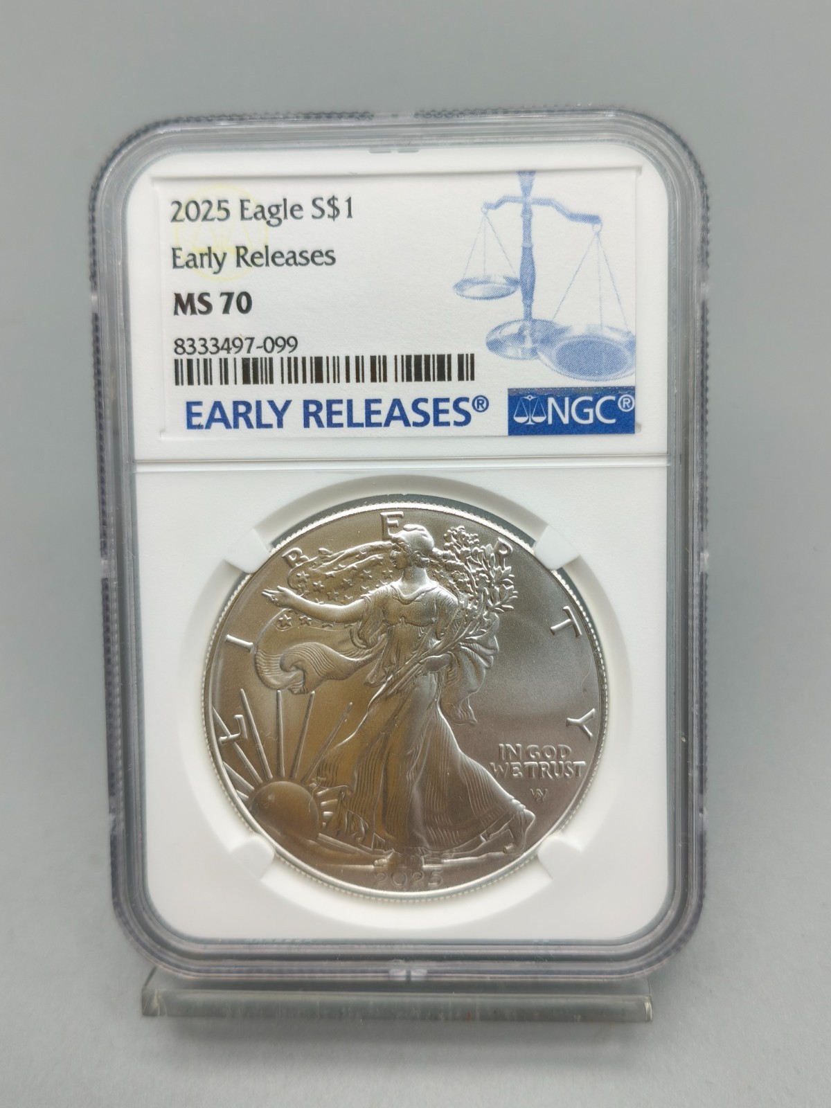 2025 American Silver Eagle NGC MS 70 Early Releases