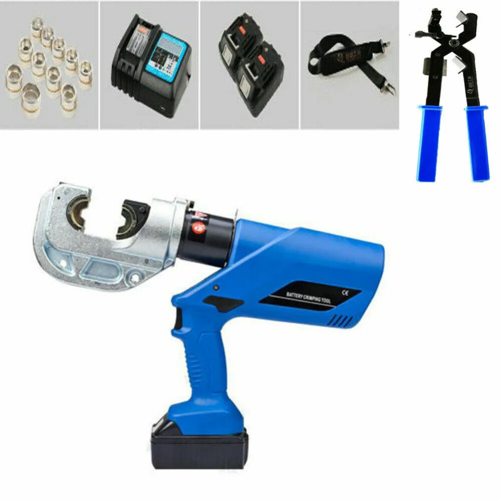 Electric Hydraulic Plier Rechargeable Battery Powered Crimping Tool 16-400mm²