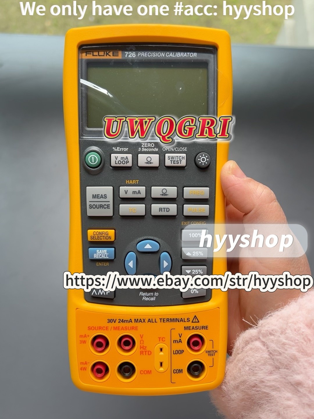 Fluke 726 Multifunction Process Calibrator Calibrated /tested good