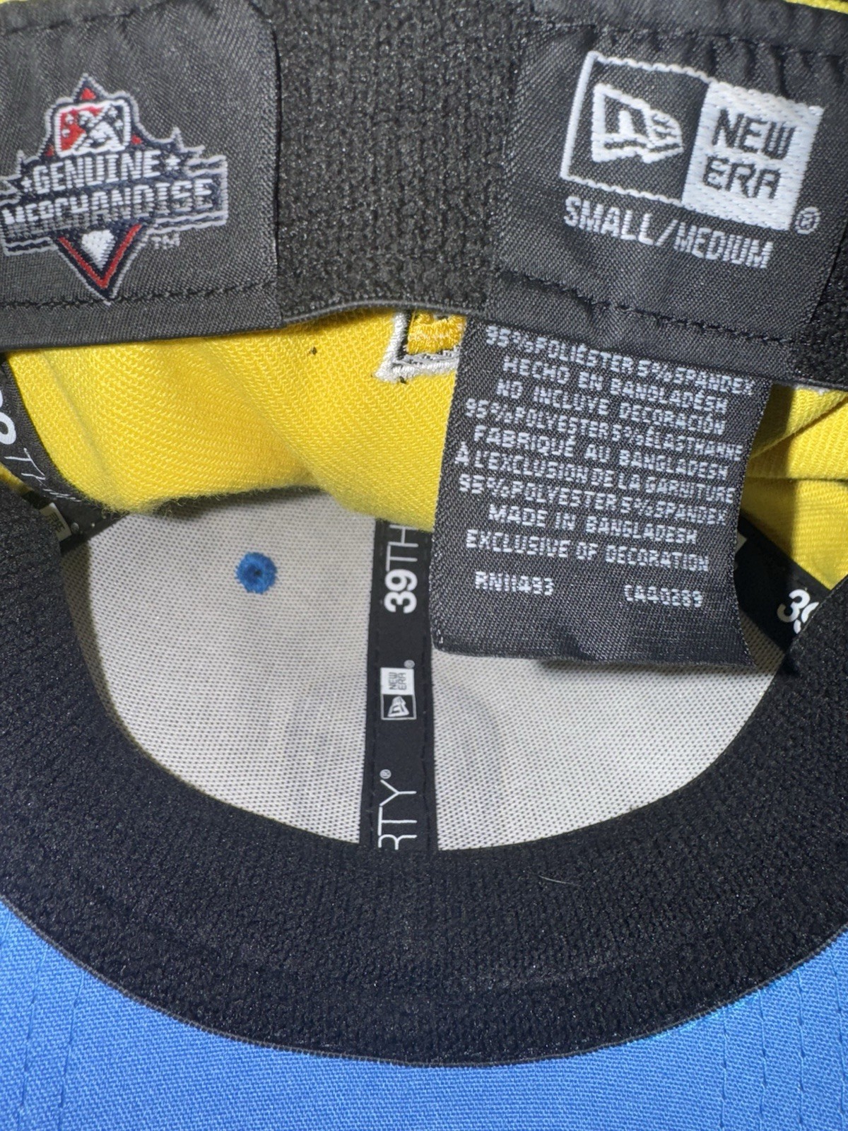 Men's New Era Yellow/Blue De Sacramento Dorados 39Thirty Fitted S/M