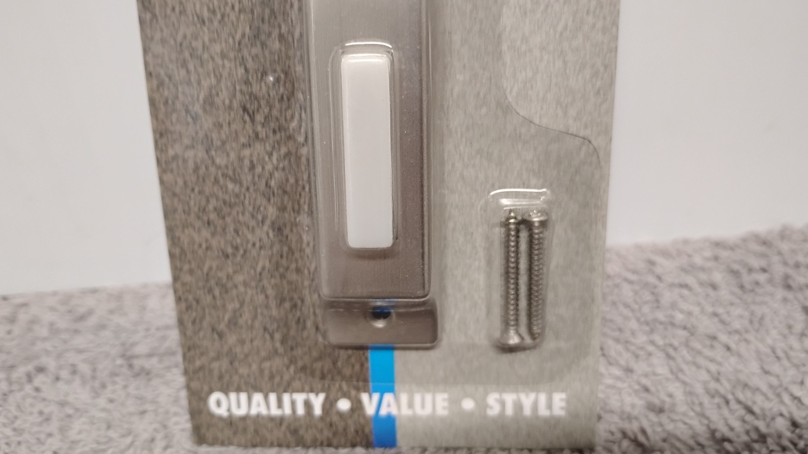 2 Craftsmade BSCBPW Wired Lighted Surface Mount Doorbell Push Button.