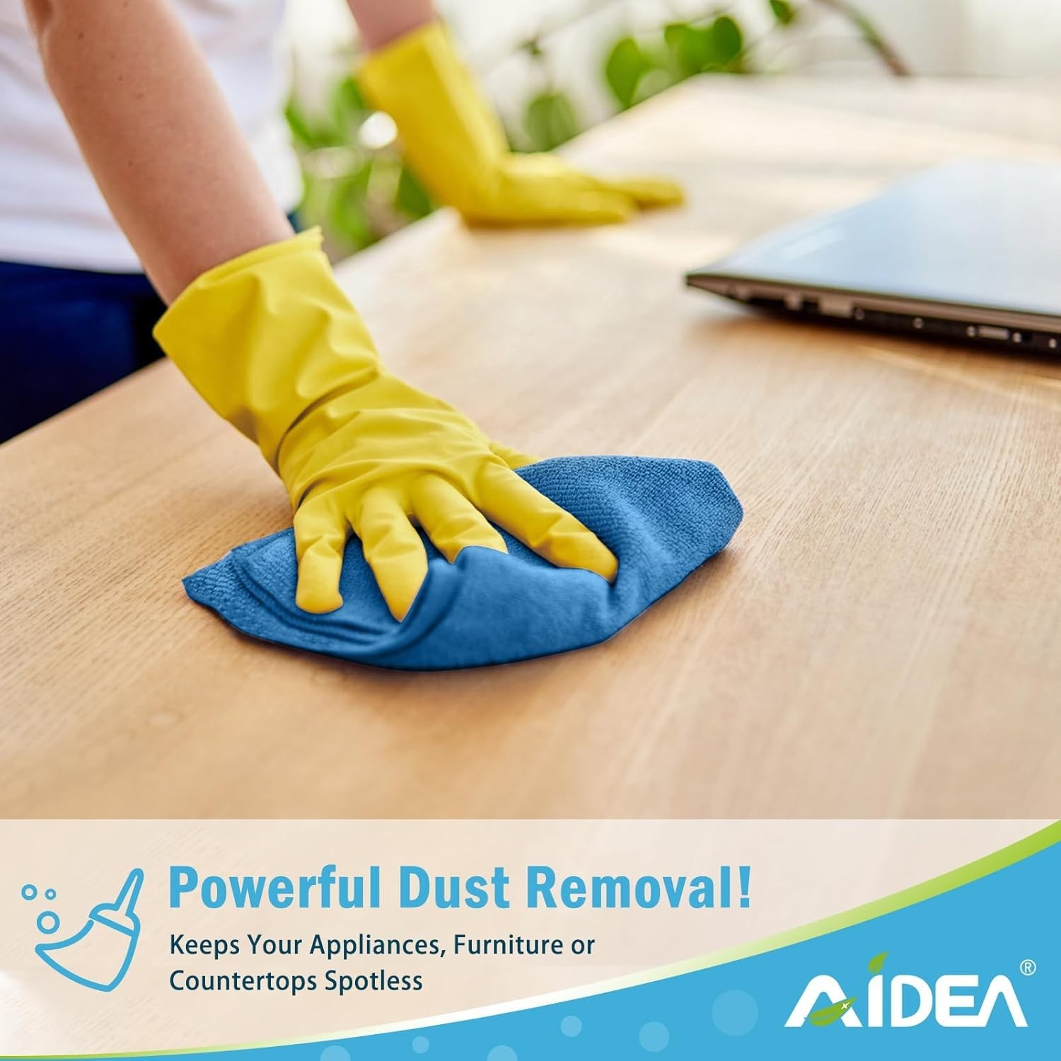 Versatile Microfiber Cleaning Towels 12''x12'' - 100 Pack for Easy Cleaning