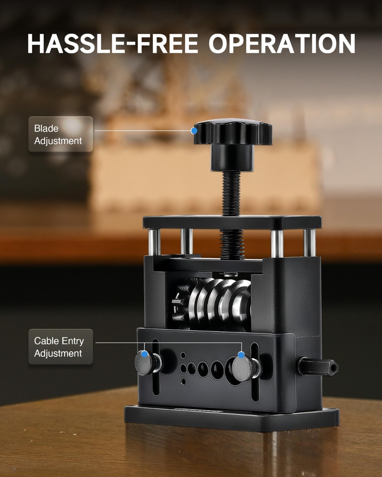 Manual Wire Stripping Machine - Drill Powered Cable Stripper Tool, 6 Channels, 5